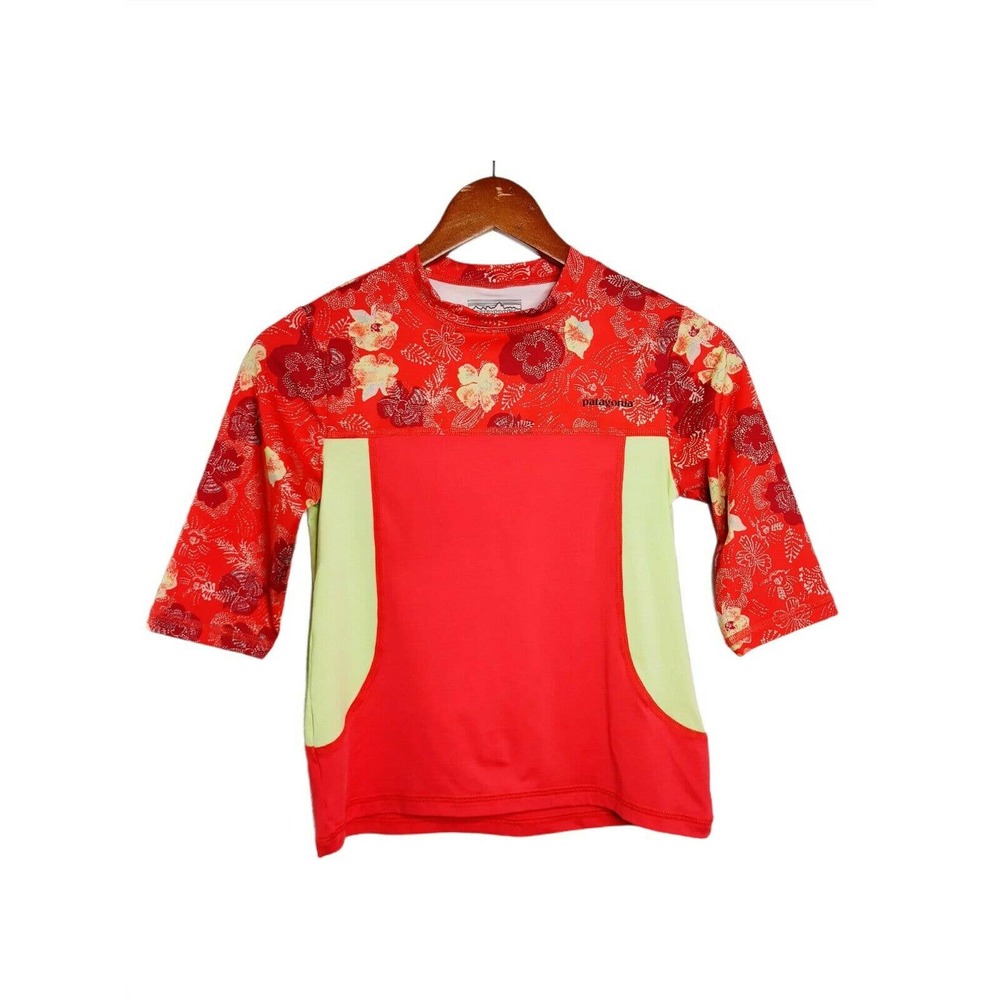Patagonia Girls Sz L Swimwear Rash Guard Top